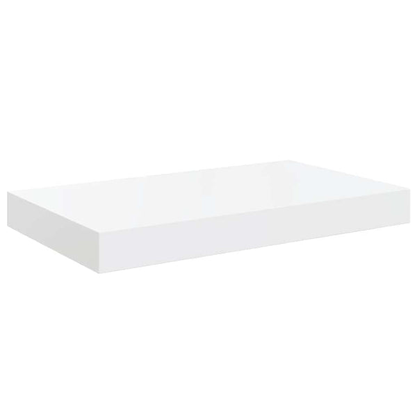 vidaXL Floating Shelves 2 pcs High Gloss White 40x23x3.8 cm MDF