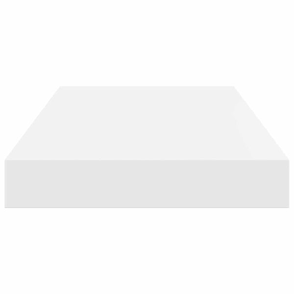 vidaXL Floating Shelves 2 pcs High Gloss White 40x23x3.8 cm MDF