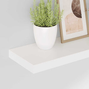 vidaXL Floating Shelves 2 pcs High Gloss White 50x23x3.8 cm MDF