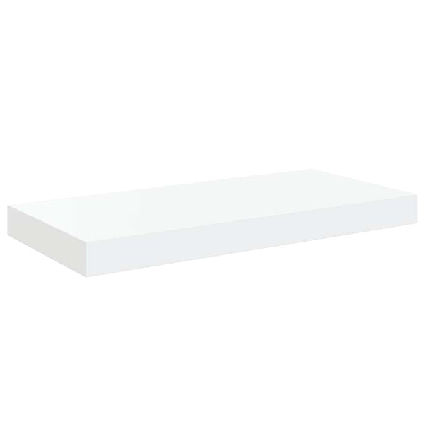 vidaXL Floating Shelves 2 pcs High Gloss White 50x23x3.8 cm MDF