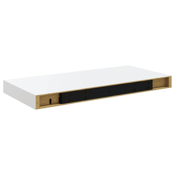 vidaXL Floating Shelves 2 pcs High Gloss White 50x23x3.8 cm MDF
