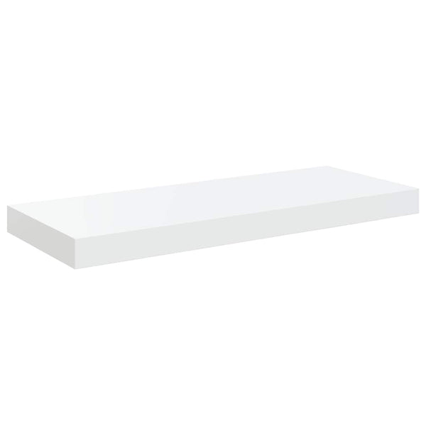 vidaXL Floating Shelves 2 pcs. High Gloss White 60x23.5x3.8 cm MDF