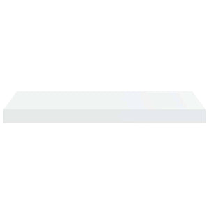 vidaXL Floating Shelves 2 pcs. High Gloss White 60x23.5x3.8 cm MDF