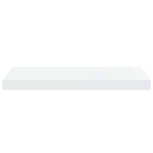 vidaXL Floating Shelves 2 pcs. High Gloss White 60x23.5x3.8 cm MDF