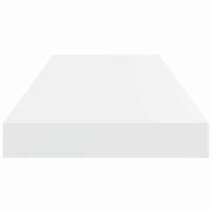 vidaXL Floating Shelves 2 pcs. High Gloss White 60x23.5x3.8 cm MDF