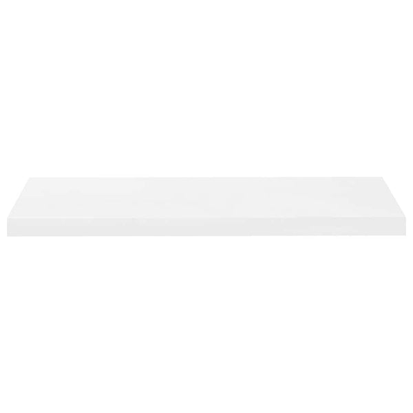vidaXL Floating Wall Shelf High Gloss White 80x23.5x3.8 cm MDF