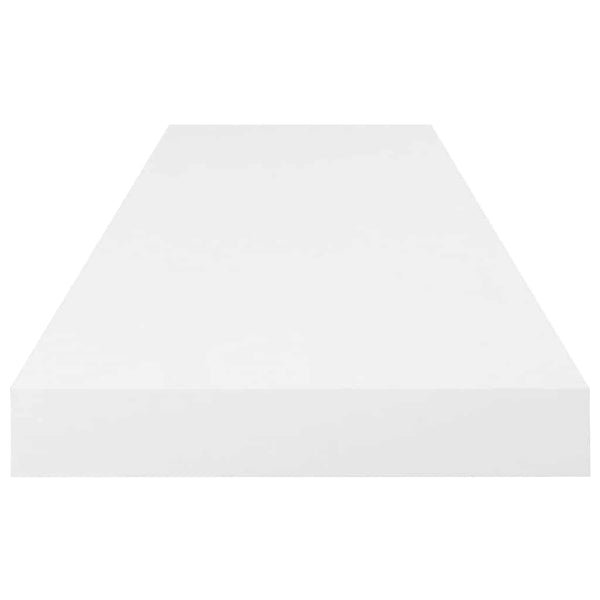 vidaXL Floating Wall Shelf High Gloss White 80x23.5x3.8 cm MDF