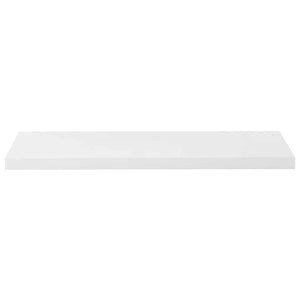 vidaXL Floating Wall Shelves 2 pcs. High Gloss White 90x23.5x3.8 cm MDF