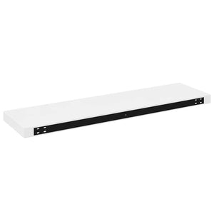 vidaXL Floating Wall Shelves 2 pcs. High Gloss White 90x23.5x3.8 cm MDF