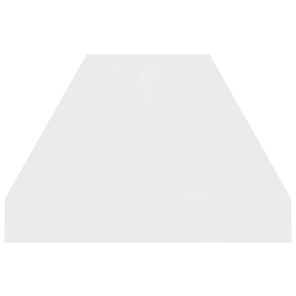 vidaXL Floating Shelves 4 pcs. High Gloss White 90x23.5x3.8 cm MDF
