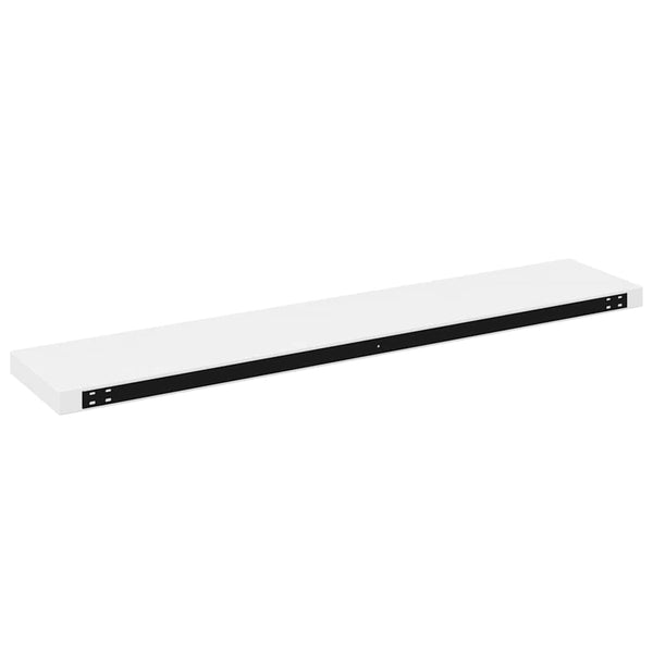 vidaXL Floating Shelf High Gloss White 120x23.5x3.8 cm MDF