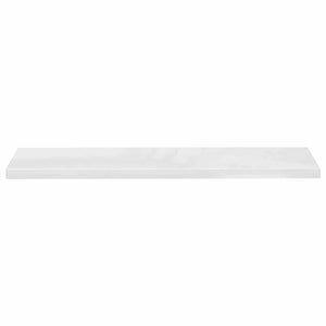 vidaXL Floating Shelves 2 pcs High Gloss White 120x23.5x3.8 cm MDF
