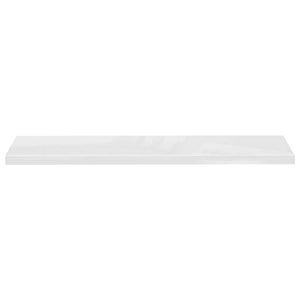 vidaXL Floating Wall Shelves 4 pcs. High-Gloss White 120x23.5x3.8 cm MDF