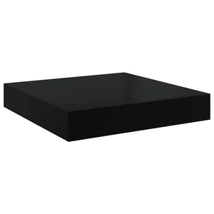 vidaXL Floating Shelves 4 pcs High Gloss Black 23x23.5x3.8 cm MDF