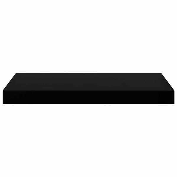 vidaXL Floating Shelves 4 pcs. High Gloss Black 50x23x3.8 cm MDF