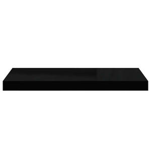 vidaXL Floating Shelves 4 pcs High Gloss Black 60x23.5x3.8 cm MDF
