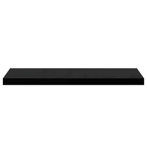 vidaXL Floating Shelves 4 pcs. High Gloss Black 80x23.5x3.8 cm MDF