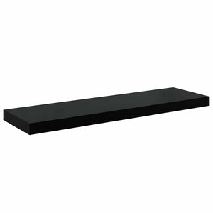 vidaXL Floating Shelves 4 pcs. High Gloss Black 80x23.5x3.8 cm MDF