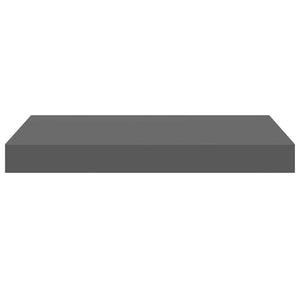 vidaXL Floating Shelves 4 pcs. High Gloss Grey 40x23x3.8 cm MDF