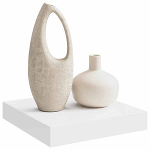 vidaXL Floating Wall Shelf White 23x23.5x3.8 cm MDF