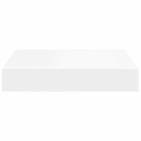 vidaXL Floating Wall Shelves 2 pcs White 23x23.5x3.8 cm MDF