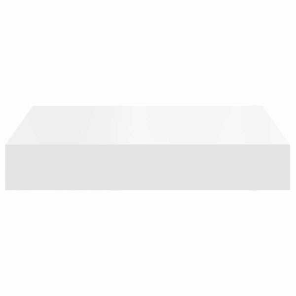 vidaXL Floating Wall Shelves 2 pcs White 23x23.5x3.8 cm MDF