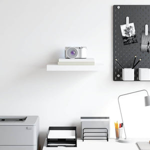 vidaXL Floating Wall Shelf White 40x23x3.8 cm MDF
