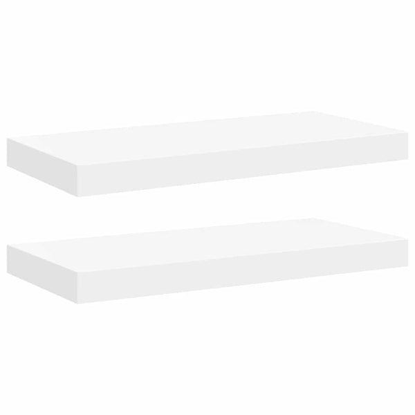 vidaXL Floating Shelves 2 pcs. White 50x23x3.8 cm MDF