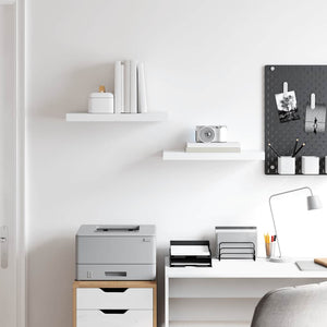 vidaXL Floating Shelves 2 pcs. White 50x23x3.8 cm MDF