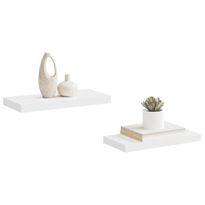 vidaXL Floating Shelves 2 pcs. White 50x23x3.8 cm MDF