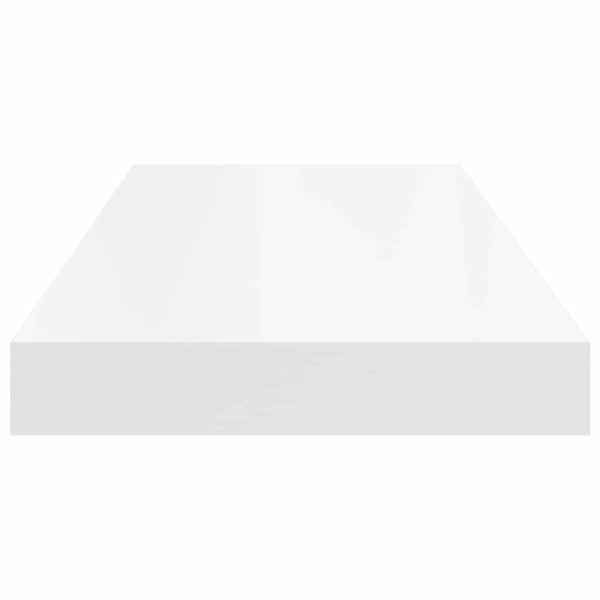 vidaXL Floating Wall Shelf White 60x23.5x3.8 cm MDF