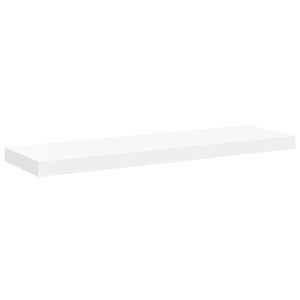 vidaXL Floating Wall Shelf White 80x23.5x3.8 cm MDF
