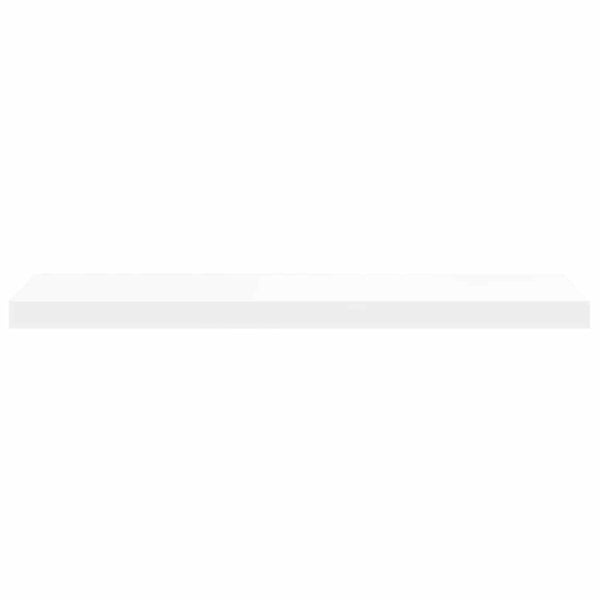 vidaXL Floating Wall Shelf White 80x23.5x3.8 cm MDF