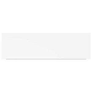 vidaXL Floating Wall Shelf White 80x23.5x3.8 cm MDF
