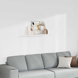 vidaXL Floating Wall Shelf White 80x23.5x3.8 cm MDF