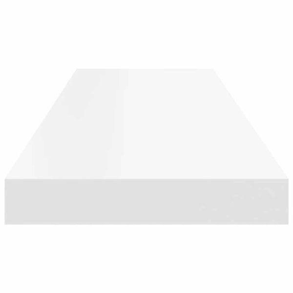vidaXL Floating Shelves 2 pcs White 80x23.5x3.8 cm MDF