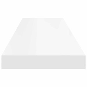 vidaXL Floating Wall Shelf White 90x23.5x3.8 cm MDF