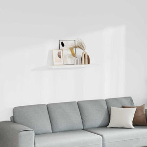 vidaXL Floating Wall Shelf White 90x23.5x3.8 cm MDF