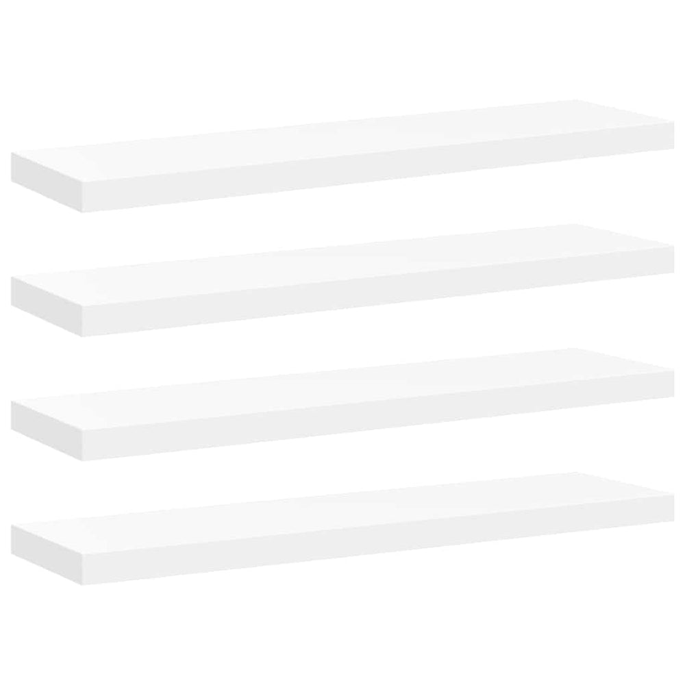 vidaXL Floating Shelves 4 pcs. White 90x23.5x3.8 cm MDF