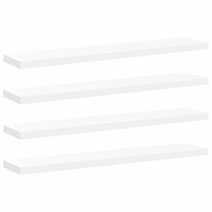 vidaXL Floating Shelves 4 pcs. White 120x23.5x3.8 cm MDF