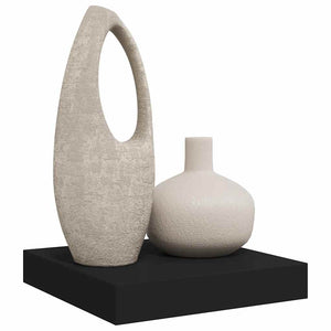 vidaXL Floating Shelf Black 23x23.5x3.8 cm MDF