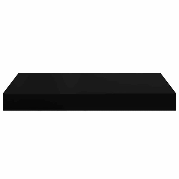 vidaXL Floating Wall Shelves 2 pcs Black 40x23x3.8 cm MDF
