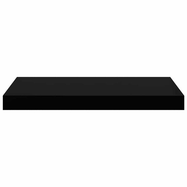 vidaXL Floating Wall Shelf Black 50x23x3.8 cm MDF