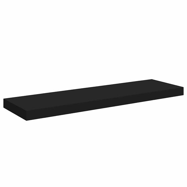 vidaXL Floating Shelves 4 pcs. Black 80x23.5x3.8 cm MDF