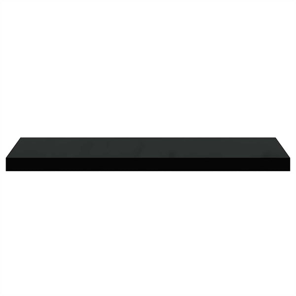 vidaXL Floating Shelves 4 pcs. Black 80x23.5x3.8 cm MDF