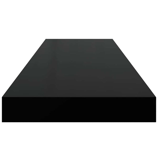 vidaXL Floating Shelves 4 pcs. Black 80x23.5x3.8 cm MDF
