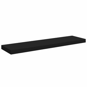 vidaXL Floating Shelves 4 pcs Black 90x23.5x3.8 cm MDF