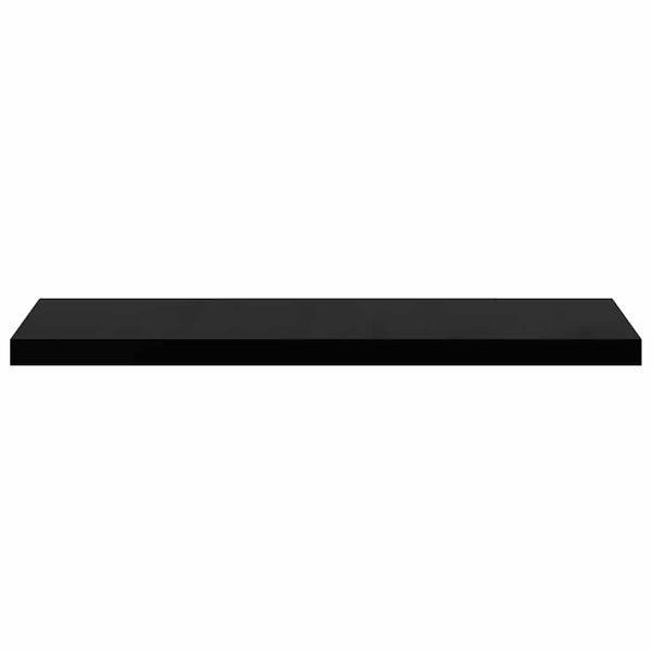 vidaXL Floating Shelves 4 pcs Black 90x23.5x3.8 cm MDF
