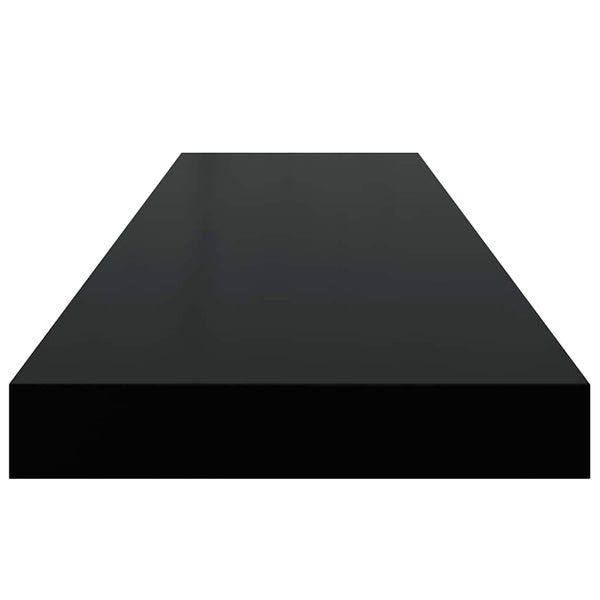vidaXL Floating Shelves 4 pcs Black 90x23.5x3.8 cm MDF