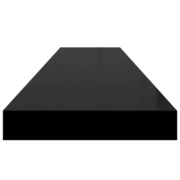 vidaXL Floating Shelves 4 pcs Black 120x23.5x3.8 cm MDF